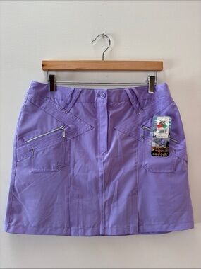 jamie sadock Lavender Performance Golf Skort with Zip Pocket